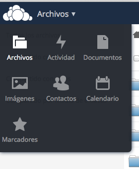 Menu principal